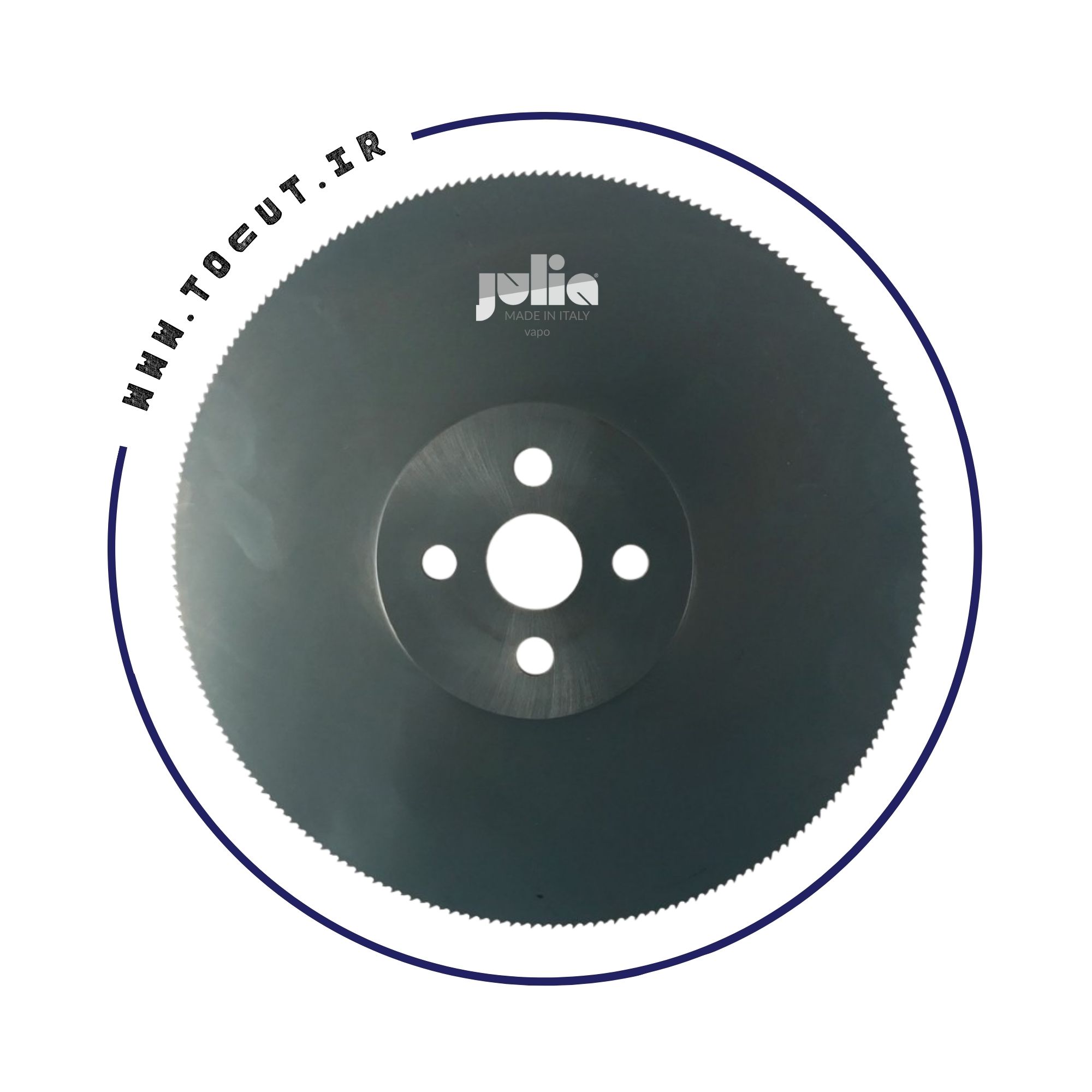 تیغ اره دیسکی آبصابونی آهن بر JULIA سایز 50*3.5*450 دندانه 260